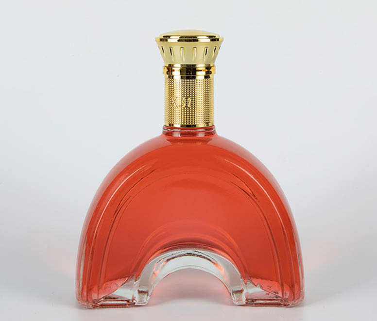 Designer 70CL Luxury Cognac Whiskey Glass Bottle with Stopper