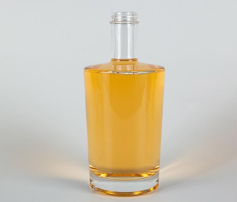 750ml Round Empty Super Flint Glass Liquor Bottle