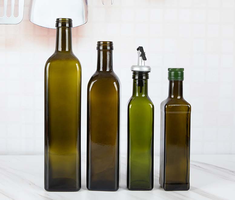 250ml 500ml 750ml Amber Green Marasca Kitchen Olive Oil Glass Dispenser