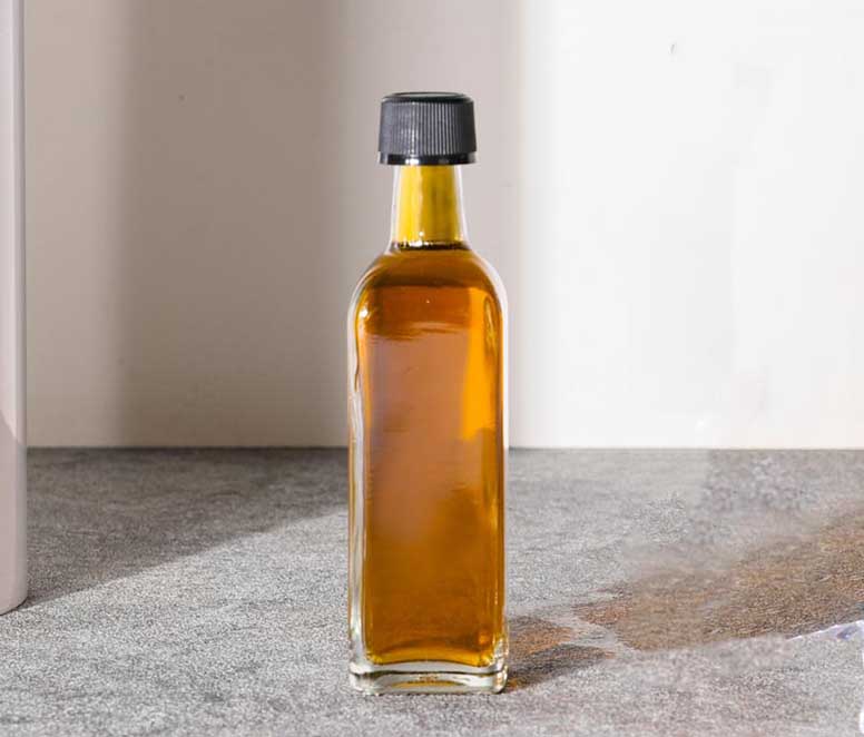 Mini 60ml Marasca Square Sesame Oil Glass Bottle