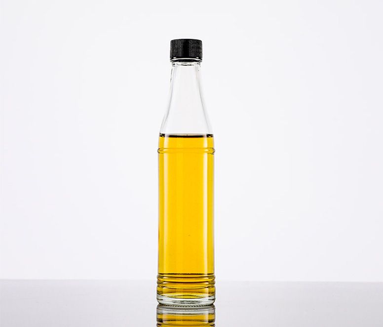 3oz Clear Small Sesame Oil Glass Bottle with Plastic Screw Lid