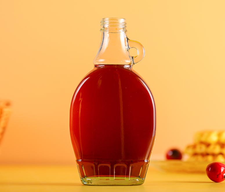 200ml 250ml 375ml 500ml Flat Maple Syrup Glass Bottle