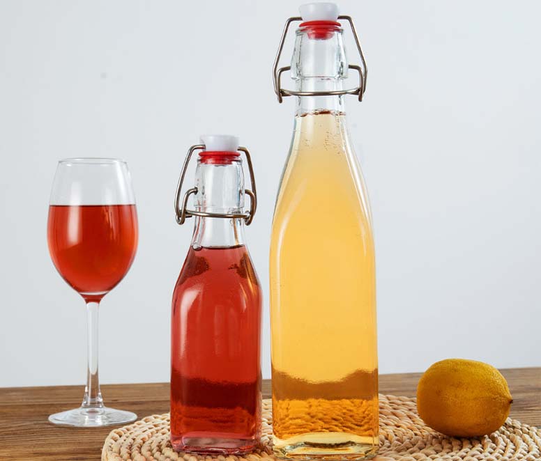 250ml 500ml 750ml Swing Top Beverage Glass Bottles