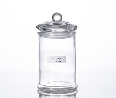 350ML airtight glass storage cansiter for kitchen