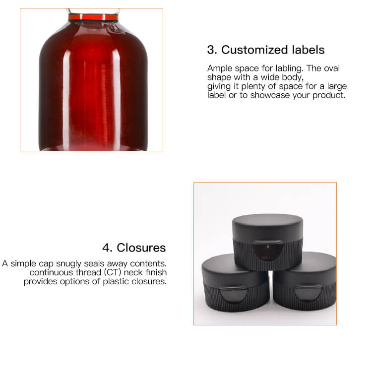 250ml 500ml 1000ml Maple Syrup Gallon Glass Jugs