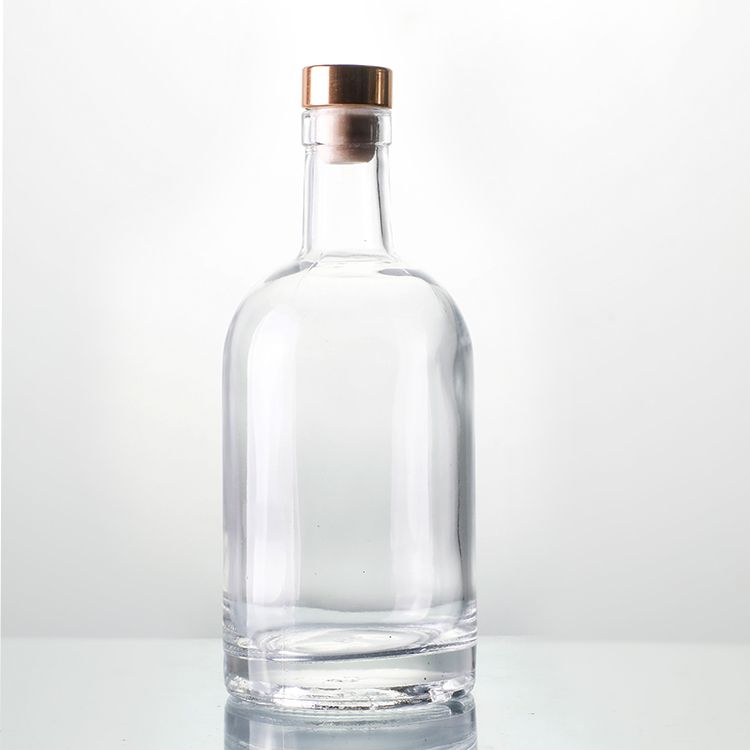 750ml Glass Liquor Nordic Bottle with Bar Top