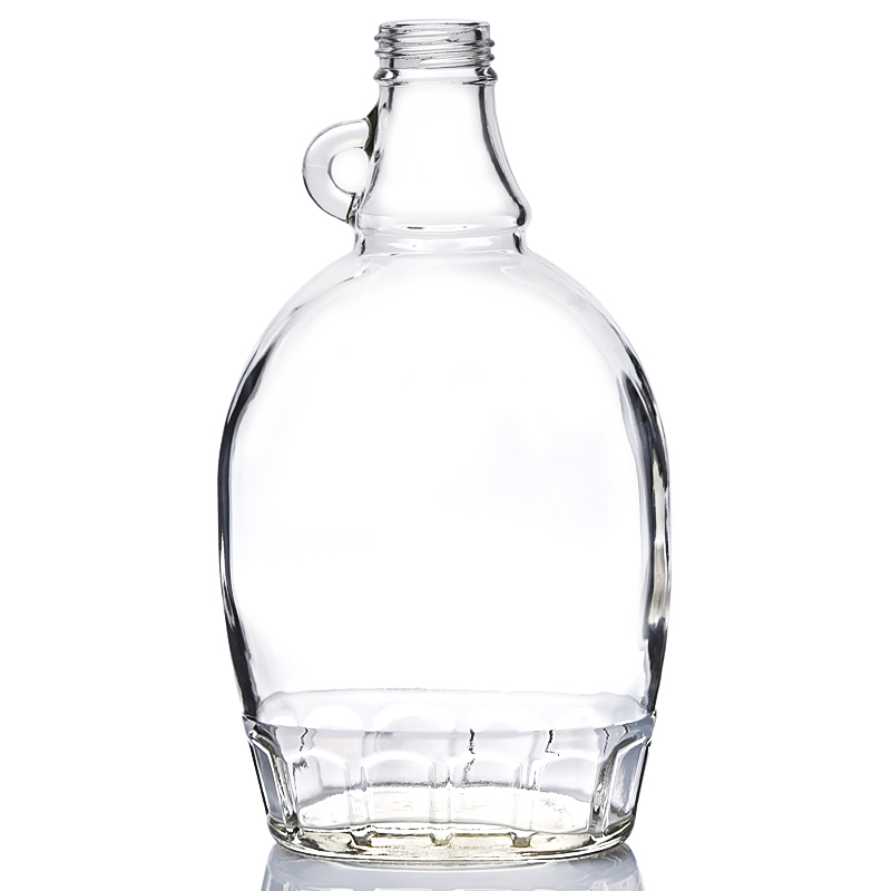 500ML flat glass syrup bottle