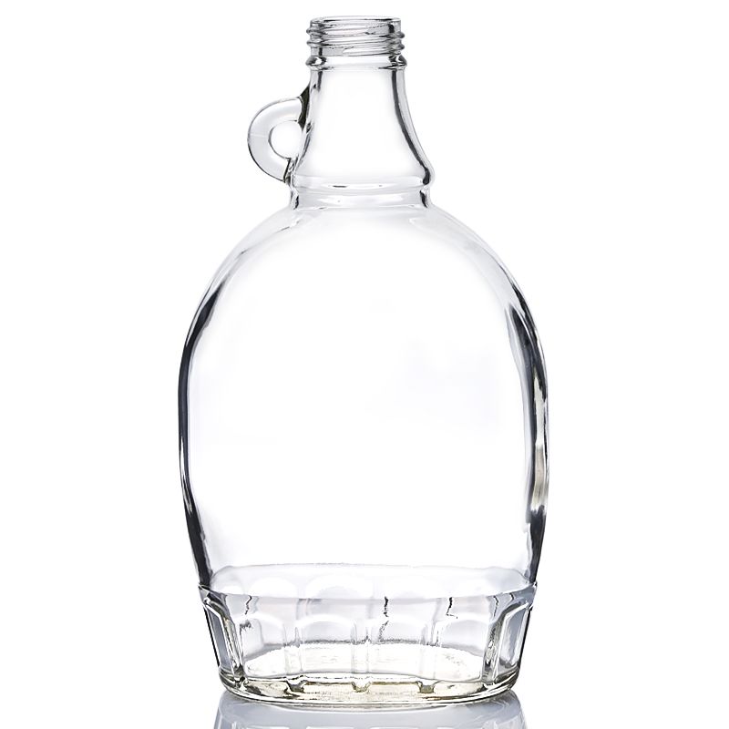 500ML flat glass syrup bottle