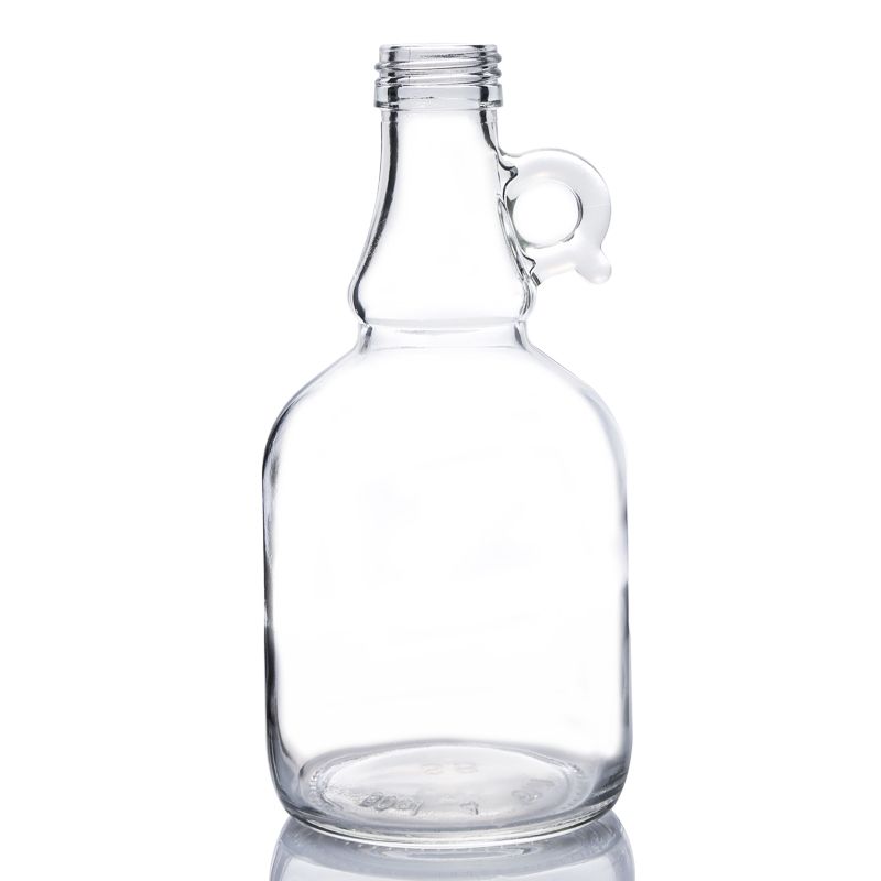 1L round glass water gallon jugs