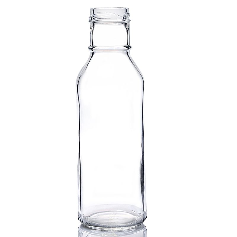 275ml clear ring neck glass hot sauce bottle