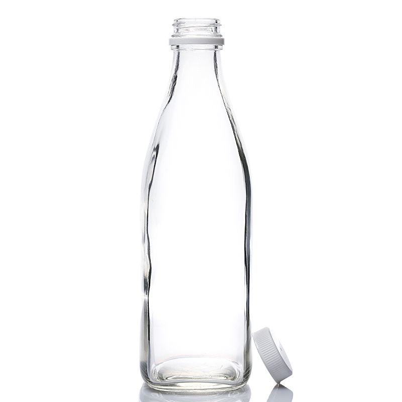 33OZ glass square juice bottle