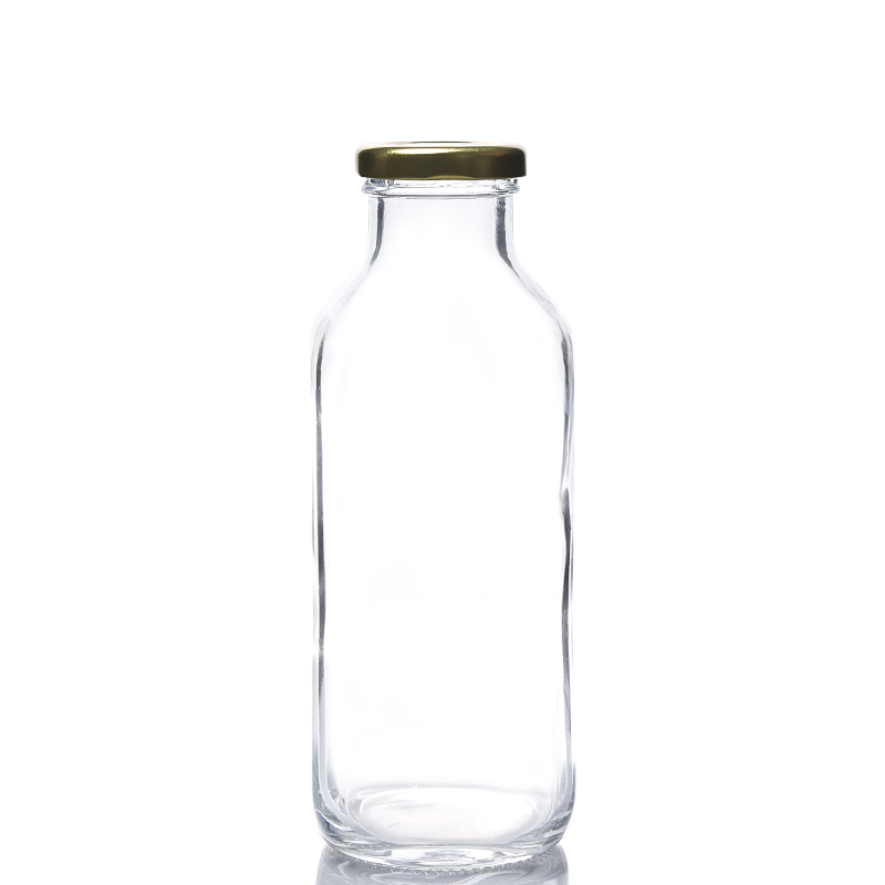 500ML glass beverage square bottle