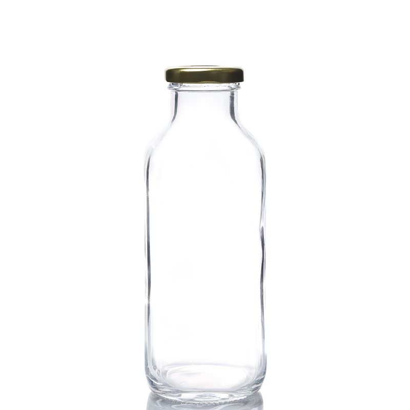 500ML glass beverage square bottle