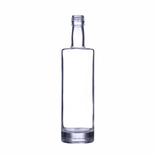 750 mL flint glass st louis oval spirits bar top bottle, 21.5mm