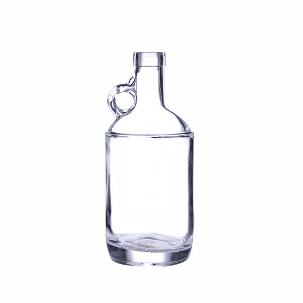 375ml Clear Glass Moonshine Jug with Bar Top
