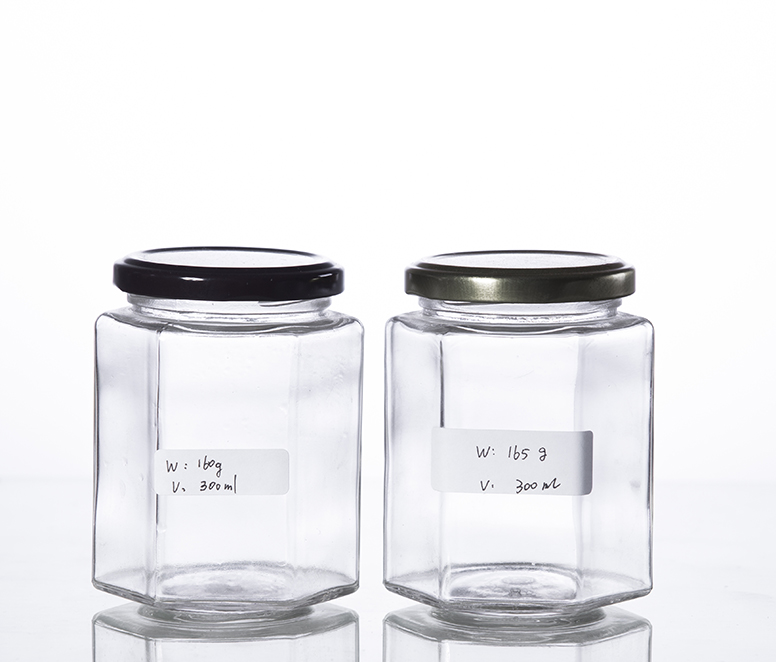 380G gourmet hex jar with TW finish