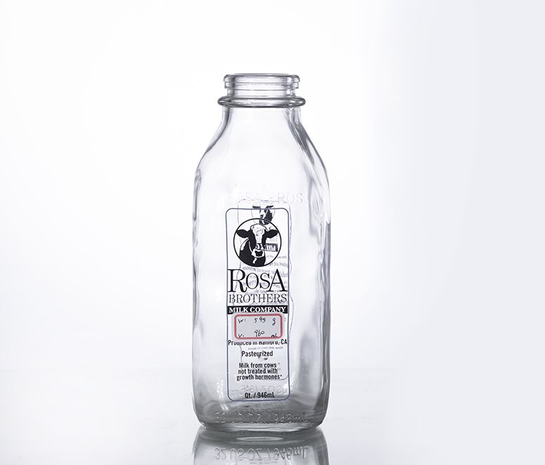 1L traditional vintage milk bottle