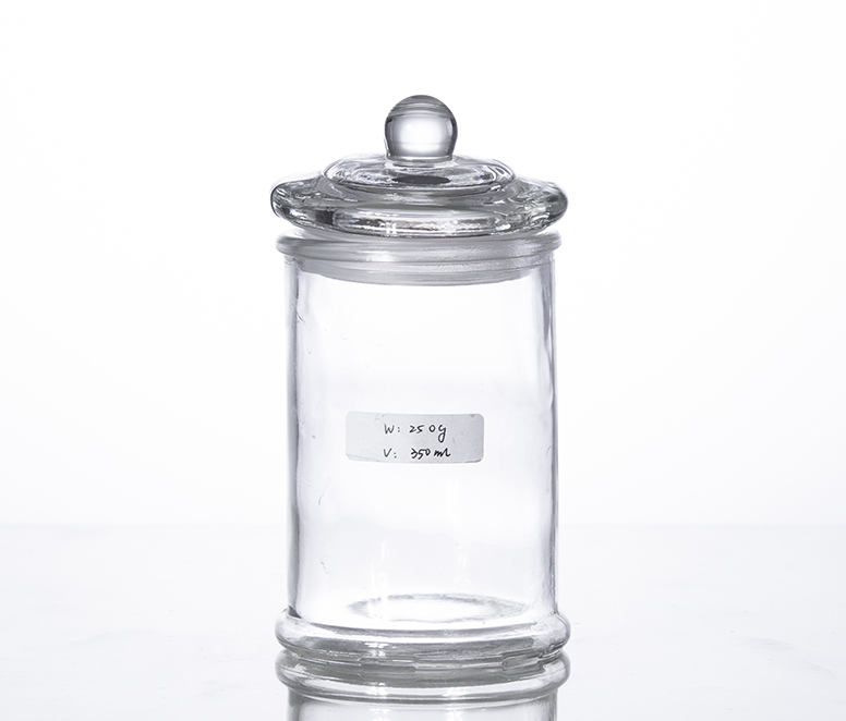 350ML airtight glass storage cansiter for kitchen