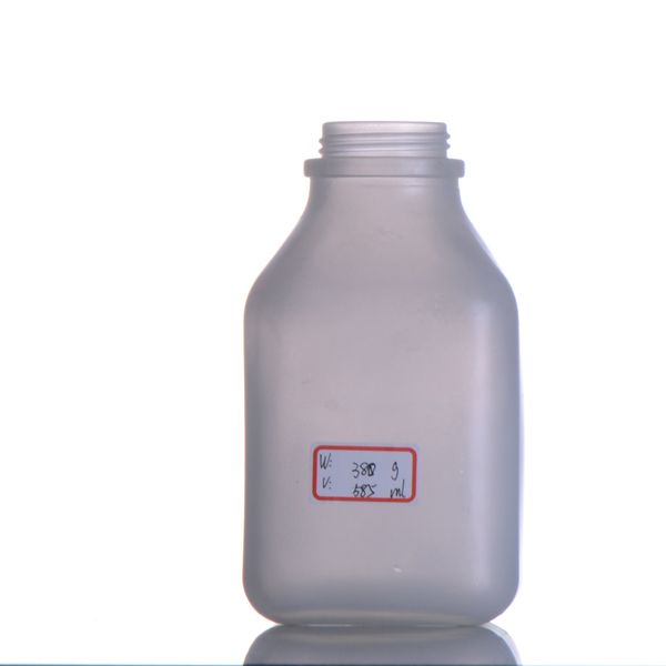 500ml glass dairy milk bottle with cork