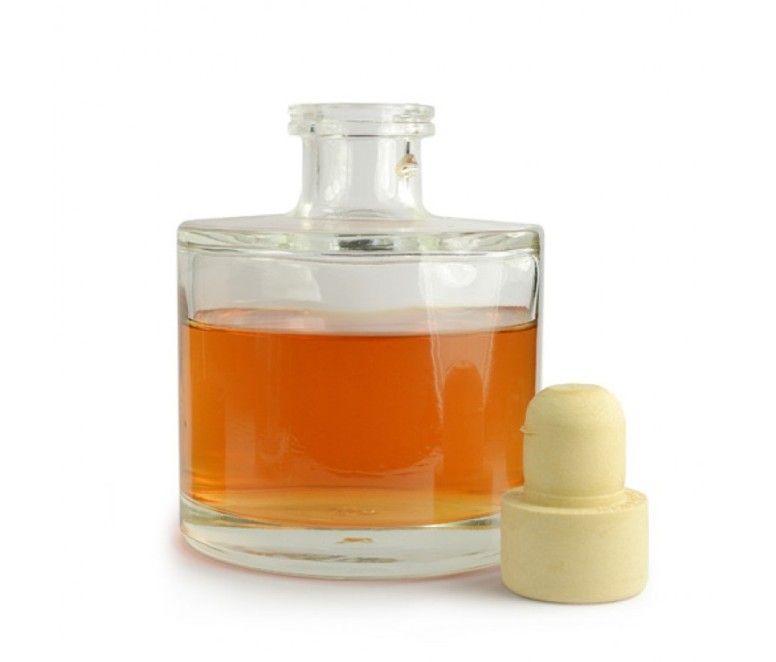 180ml Flat Round Glass Reed Diffuser Bottle