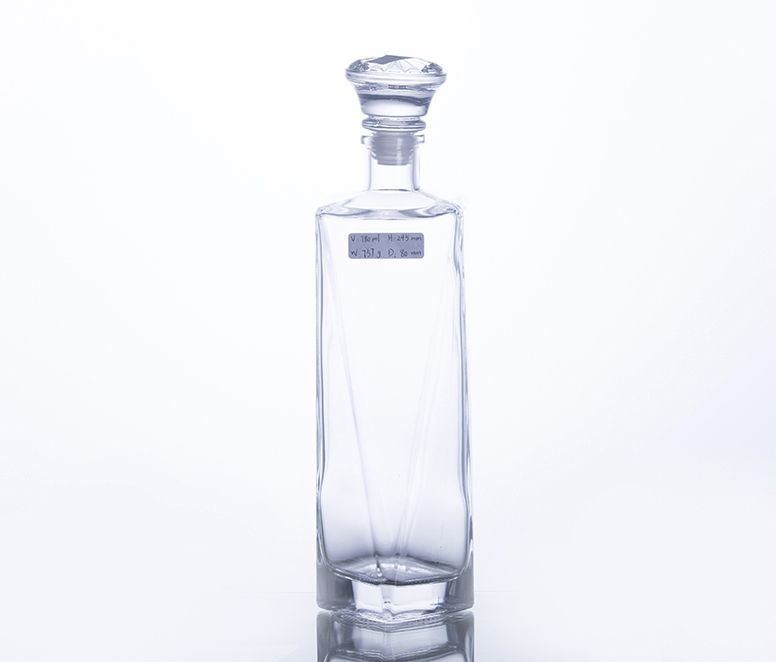 750ML Unique Shape Glass Wine Bottle