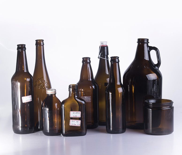 330ML Custom Made Amber Glass Beer Glass Bottle