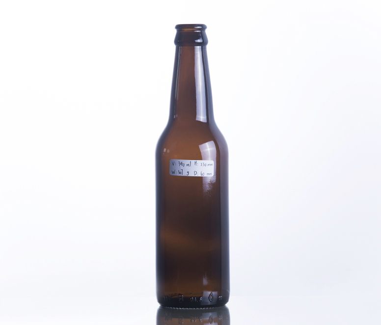 330ML Long Neck Amber Glass Beer Bottle