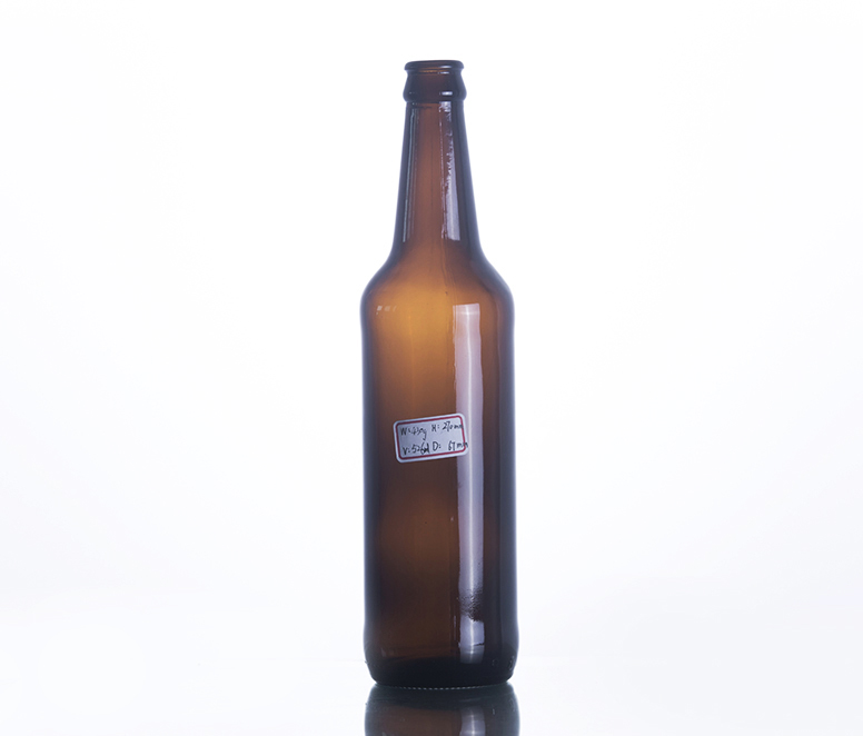 500ML Long Neck Amber Glass Beer Bottle