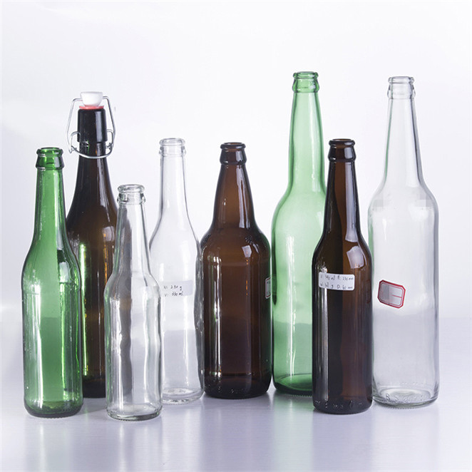 Crown Cap Flint Glass Empty Beer Bottle